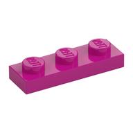 Platte 1 × 3 Magenta