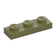 Platte 1 × 3 Olivgrün