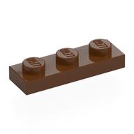 Plate 1 × 3 Reddish Brown