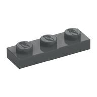 Platte 1 × 3 Dunkelblaugrau