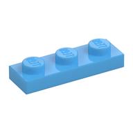 Plate 1 × 3 Medium Blue