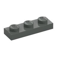 Platte 1 × 3 Dunkelgrau