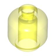 Minifig Head [Plain] [Blocked Open Stud] Transparent-Neongrün