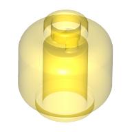 Minifig Head [Plain] [Blocked Open Stud] Trans-Yellow