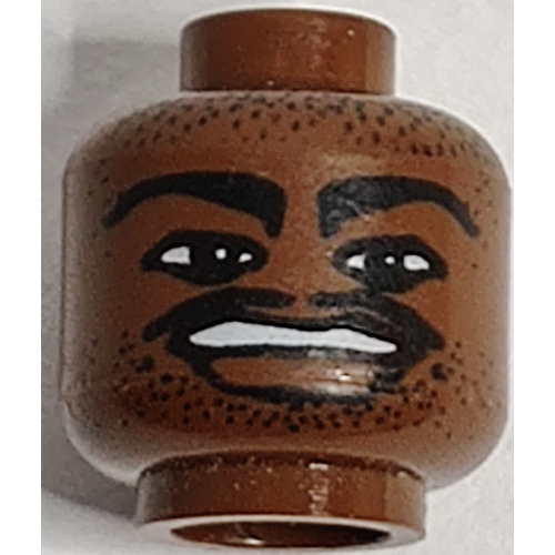 Minifig Head NBA Vince Carter Print Brown
