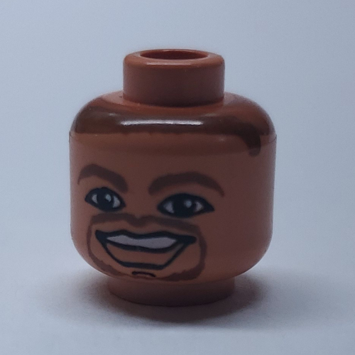 Minifig Head NBA Jason Kidd Print [Blocked Open Stud] Nougat