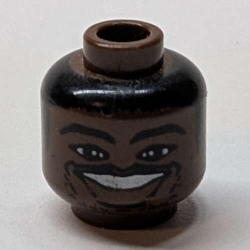 Minifig Head NBA Allan Houston Print [Blocked Open Stud] Braun