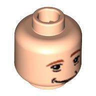 Minifig Head Ron Weasley, Dual Sided, Awake / Asleep Print [Blocked Open Stud] Hellnougat