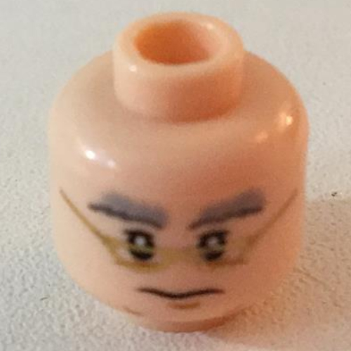 Minifig Head Albus Dumbledore, Glasses / No Glasses Print Hellnougat