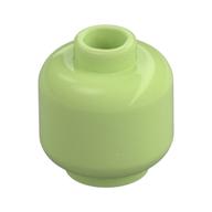 Minifig Head [Plain] [Hollow Stud] Gelbgrün