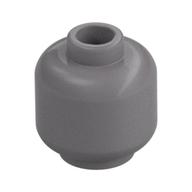 Minifig Head [Plain] [Hollow Stud] Flat Silver