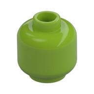 Minifig Head [Plain] [Hollow Stud] Limette