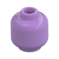 Minifig Head [Plain] [Hollow Stud] Medium Lavender