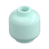 Minifig Head [Plain] [Hollow Stud] Light Aqua