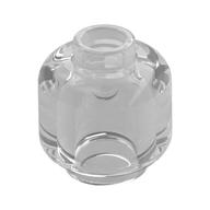 Minifig Head [Plain] [Hollow Stud] Trans-Clear