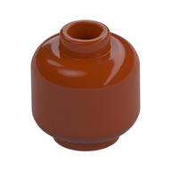 Minifig Head [Plain] [Hollow Stud] Dunkelorange