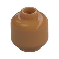 Minifig Head [Plain] [Hollow Stud] Mittelnougat