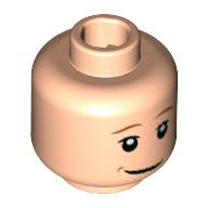 Minifig Head Ron Weasley, Dark Orange Eyebrows, White Pupils, Smirk Print Hellnougat