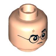 Minifig Head Harry Potter / Gregory Goyle, Dual Sided Print Hellnougat