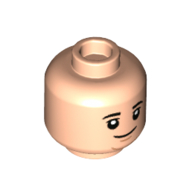 Minifig Head Kevin Malone, Closed Mouth Smile print Hellnougat