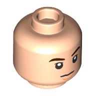 Minifig Head Jin, Dark Brown Eyebrows, Annoyed/Open Mouth Talking print Hellnougat