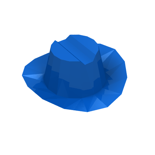 Hat Cowboy Blau