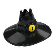 Hat, Wizard with Wide Brim, Yellow Eye print Black