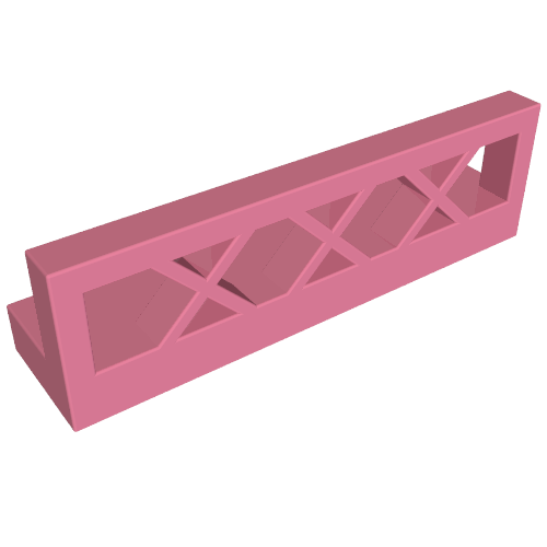 Fence Lattice 1 × 4 × 1 Medium Dark Pink
