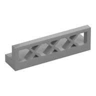 Fence Lattice 1 × 4 × 1 Light Bluish Gray