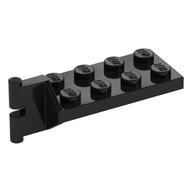Hinge Plate 2 × 4 with Articulated Joint - Male Schwarz
