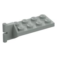 Hinge Plate 2 × 4 with Articulated Joint - Male Hellgrau