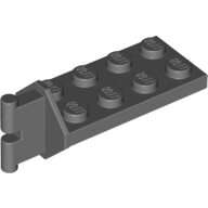 Hinge Plate 2 × 4 with Articulated Joint - Male Dark Bluish Gray