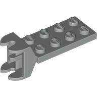 Hinge Plate 2 × 4 with Articulated Joint - Female Hellgrau