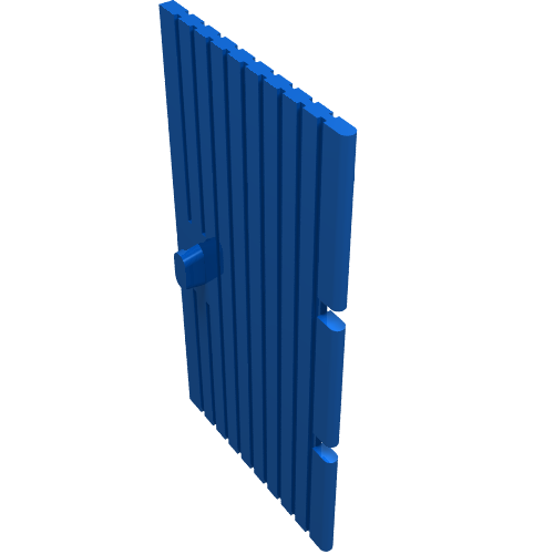 Tür 1 × 4 × 6 Blau
