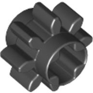 Technic Gear 8 Tooth Black