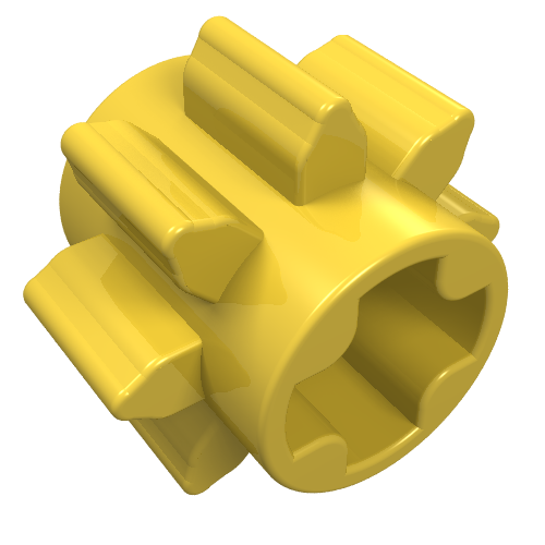 Technic Gear 8 Tooth Yellow