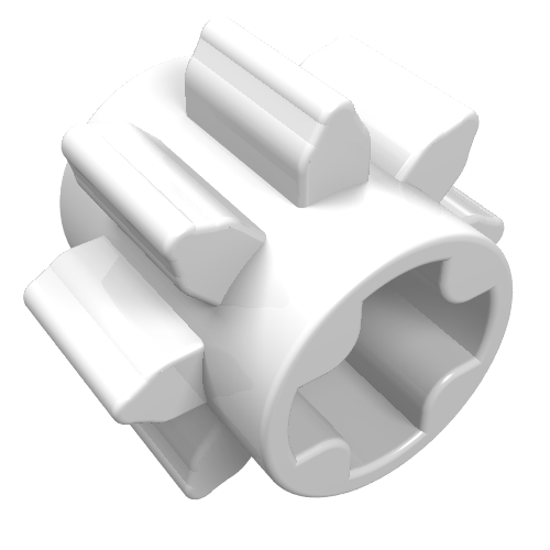 Technic Gear 8 Tooth Weiß