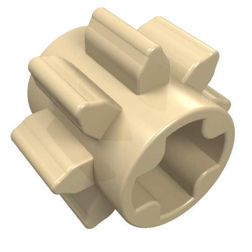 Technic Gear 8 Tooth Tan