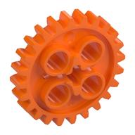 Technic Gear 24 Tooth [New Style with Single Axle Hole] Orange