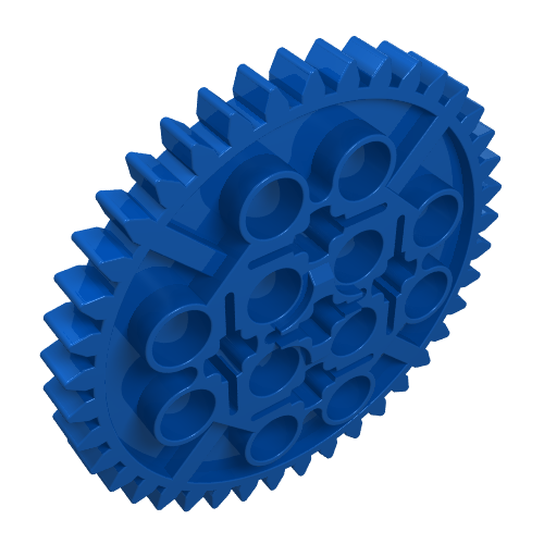 Technic Gear 40 Tooth Blue