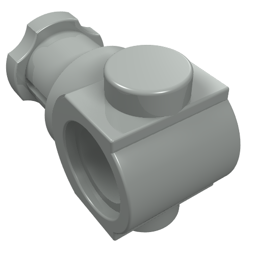 Technic Axle and Pin Connector Light Gray