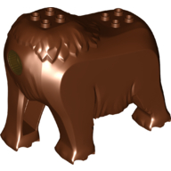 Animal Body Part, Mammoth Body in Rotbraun