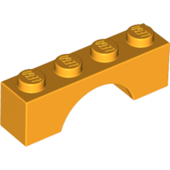 Brick Arch 1 × 4 Bright Light Orange