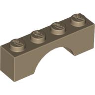 Stein Bogen 1 × 4 Dunkelbeige