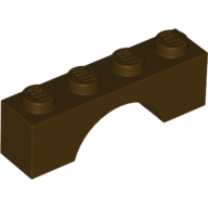 Brick Arch 1 × 4 Dark Brown
