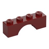Stein Bogen 1 × 4 Dunkelrot