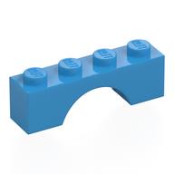 Stein Bogen 1 × 4 Dunkelazur