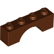 Brick Arch 1 × 4 Reddish Brown