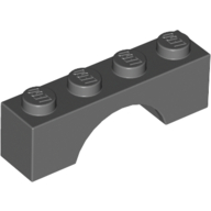 Brick Arch 1 × 4 Dark Bluish Gray