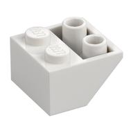 Brick Sloped Inverted 45° 2 × 2 [Ovoid Bottom Pin, Bar-sized Stud Holes] Weiß